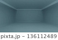 無機質なミニマル立体空間の背景 3D風インテリア 136112489
