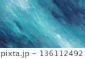 ブルートーンの抽象ブラシストローク ペイント背景 136112492