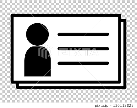 名片圖示（人物剪影） 136112825