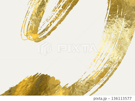 Vector White and Gold Design illustration 136113577