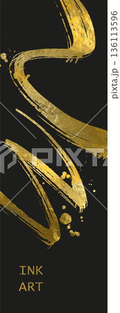 Vector Black and Gold Design illustration 136113596