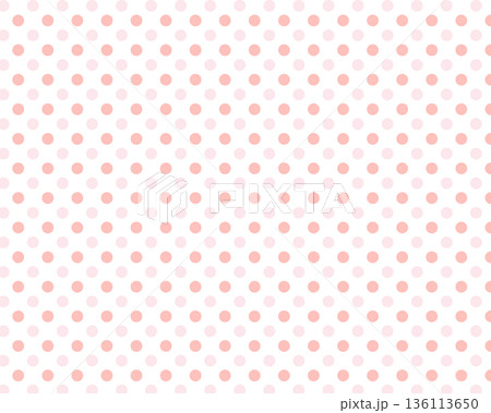 ピンクの水玉模様のパターン背景 ピンクの水玉模様のパターン背景 136113650
