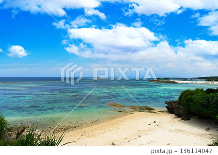 沖縄 宮古島 青空と海 沖縄 宮古島 青空と海 136114047