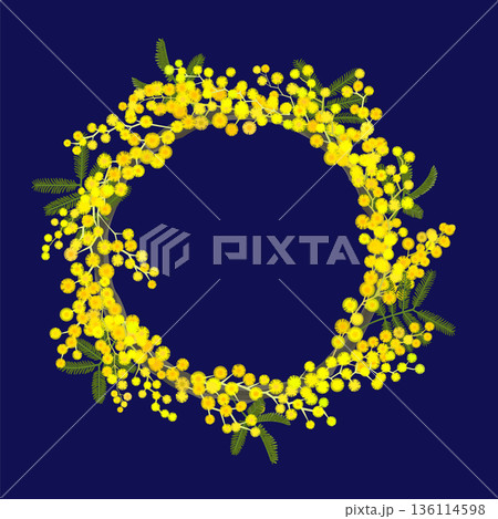 ミモザリース（ネイビー） 136114598