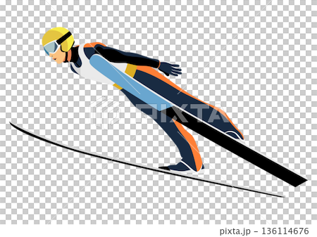 跳台滑雪運動員 136114676