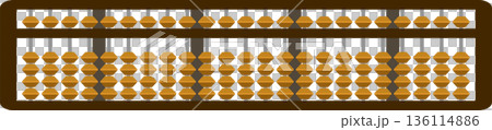 Illustration of a 23-digit abacus 136114886