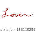 ラブの筆記体 136115254