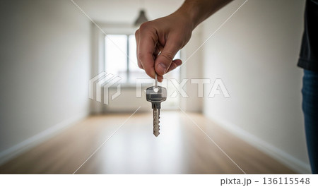 鍵を受け取る瞬間、新しい部屋のはじまり 136115548