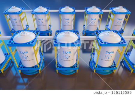 Smr or small modular nuclear reactors power plant Smr or small modular nuclear reactors power plant 136115589