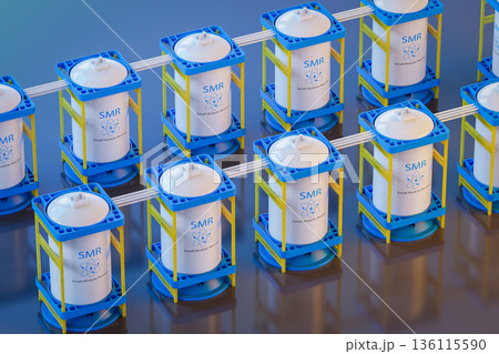 Smr or small modular nuclear reactors power plant Smr or small modular nuclear reactors power plant 136115590