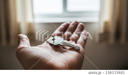 掌にのせた鍵、静かな決意 136115681
