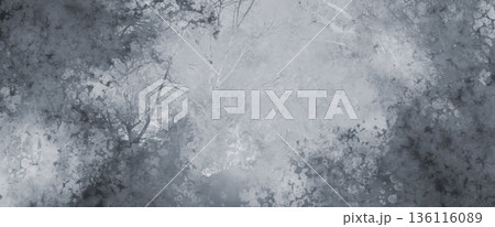 抽象的　水墨画　背景素材 136116089