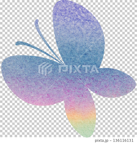 Beautiful watercolor butterfly icon image illustration Beautiful watercolor butterfly icon image illustration 136116131