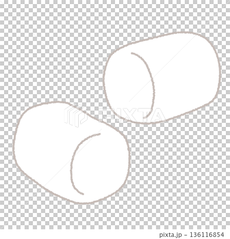 マシュマロのイラスト マシュマロのイラスト 136116854