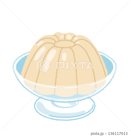 ババロアのイラスト ババロアのイラスト 136117013