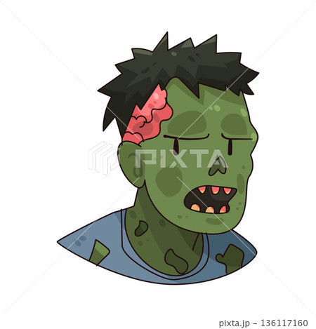 illustration of zombie illustration of zombie 136117160
