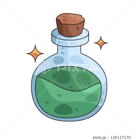 illustration of magic potion illustration of magic potion 136117170