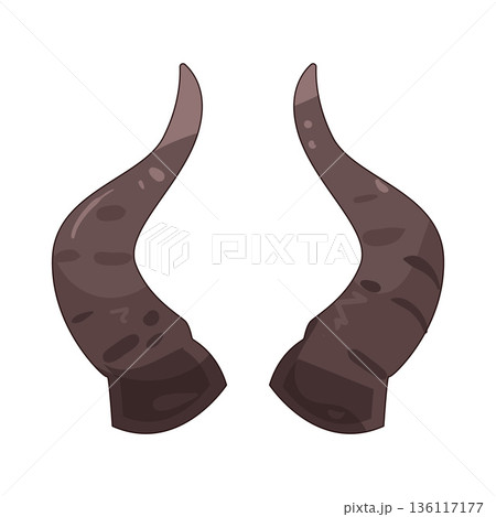 illustration of Devil horns 136117177