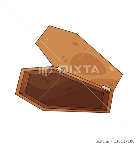 illustration of coffin lid 136117190