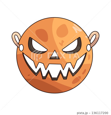 illustration of Pumpkin Face 136117200