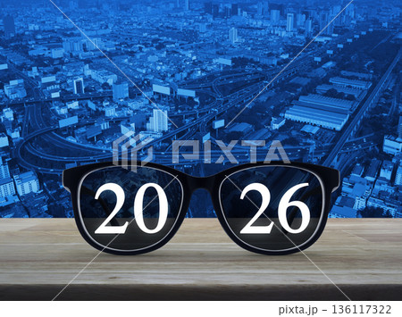 Business vision happy new year 2026 cover concept 136117322