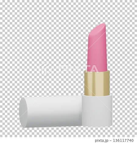 白いケースのピンクのリップ 136117740