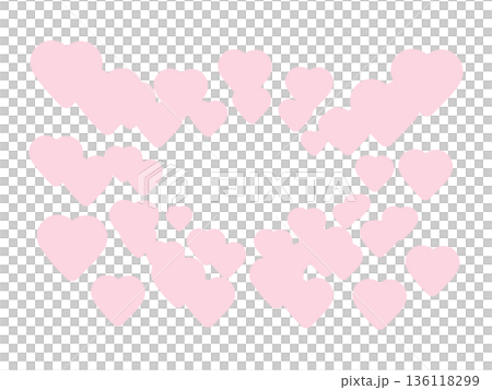 Light pink heart frame Valentine's Day illustration Light pink heart frame Valentine's Day illustration 136118299