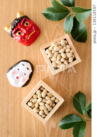 豆まき、節分イメージ 136118597