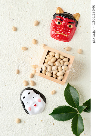 豆まき、節分イメージ 136118646