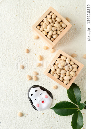 豆まき、節分イメージ 豆まき、節分イメージ 136118859