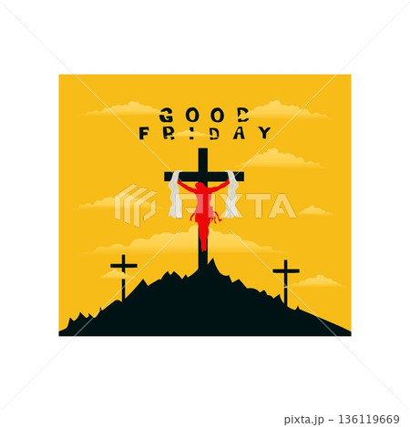 design good friday jesus christ free vector illustration download 136119669