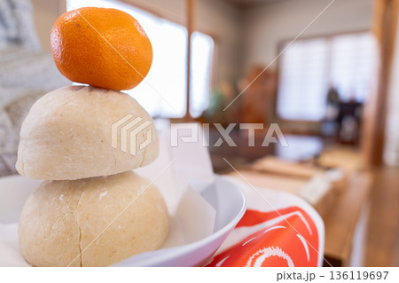 大國神社の鏡餅と橙|正月の神前供え 宮城県仙台市 大國神社の鏡餅と橙|正月の神前供え 宮城県仙台市 136119697
