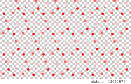 粉紅色和紅色的心形圖案和櫻桃圖案的邊框錯位了。 136119794