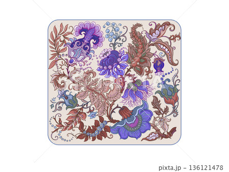 Set of vintage floral elements Set of vintage floral elements 136121478