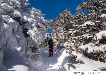 八ヶ岳連峰北横岳雪山登山 136121555