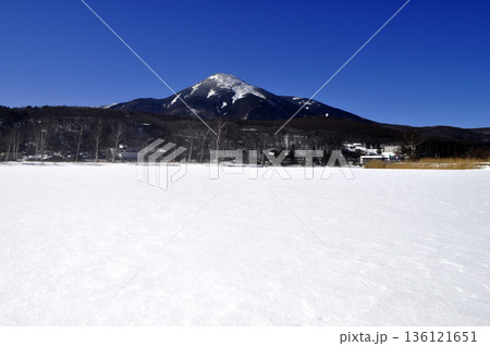 真冬の白樺湖 136121651
