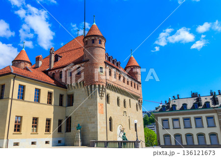Saint-Maire Castle in Lausanne, Switzerland Saint-Maire Castle in Lausanne, Switzerland 136121673