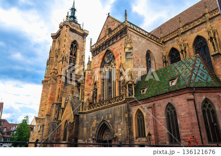 St. Martin's collegiate church in Colmar, Alsace, France St. Martin's collegiate church in Colmar, Alsace, France 136121676