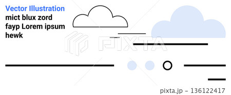 Graphic design, nature elements, data visualization, modern art, technology , backgrounds. Abstract clouds, lines and dots in a minimal composition. Graphic design and modern art concepts Graphic design, nature elements, data visualization, modern art, technology , backgrounds. Abstract clouds, lines and dots in a minimal composition. Graphic design and modern art concepts 136122417