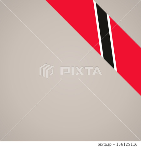 Corner ribbon flag of Trinidad and Tobago 136125116