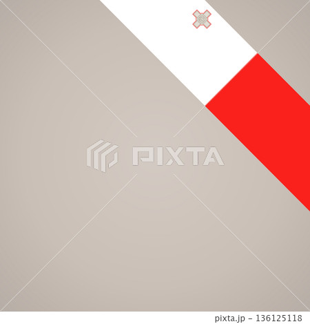 Corner ribbon flag of Malta 136125118