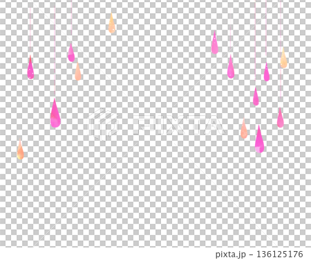 Picture book-style rain, pink 136125176