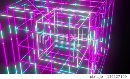 Wireframe grid technology. Computer generated Wireframe grid technology. Computer generated 136127199
