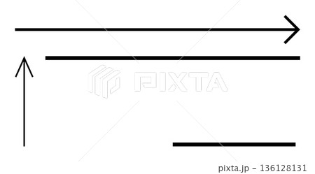 Navigation, direction, progress, guidance, minimalism, modern design. Abstract layout of black lines and arrows on white. Navigation and direction with line elements 136128131