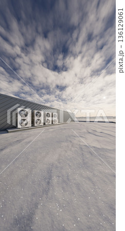 Roof Structure with HVAC Units Roof Structure with HVAC Units 136129061