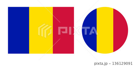 Andorra civil flag and ensign. Flag of Andorra rectangle, circle badges. Andorra flag round, rectangular banner, icon set. Andorra civil flag and ensign. Flag of Andorra rectangle, circle badges. Andorra flag round, rectangular banner, icon set. 136129091