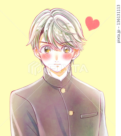 学ランの男子学生　恋 136131113