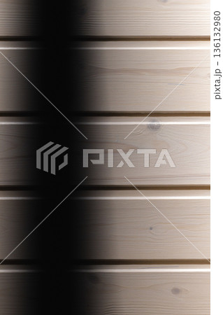 Smooth wooden planks form a horizontal wall texture Smooth wooden planks form a horizontal wall texture 136132980