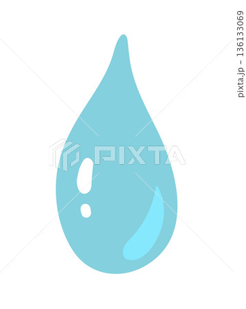 Water drop illustration 136133069