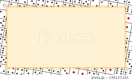 サイコロタイトル背景(ベージュ) 136133181